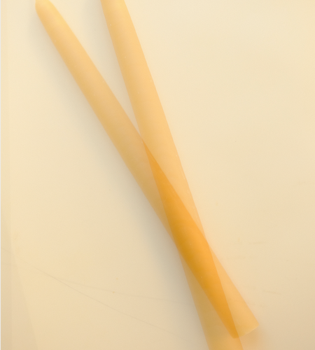 Long Tapered Beeswax Candle Set