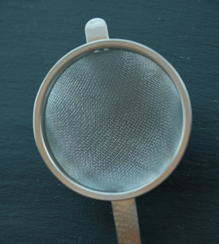 Hammered-Handle Tea Strainer