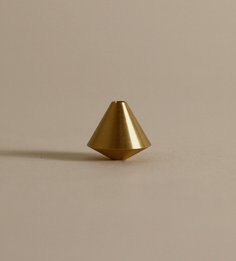 Acorn Brass Incense Holder