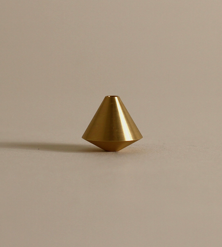 Acorn Brass Incense Holder