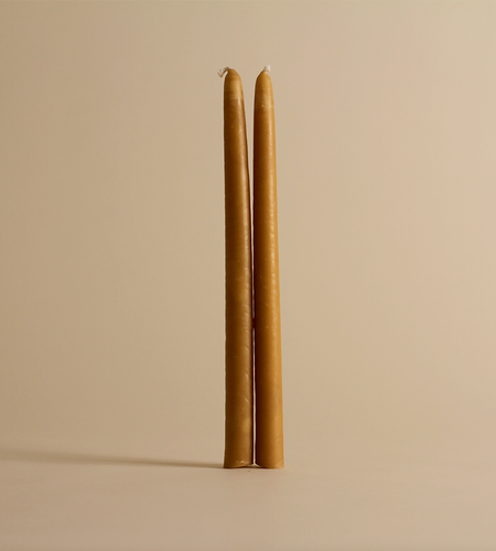 Long Tapered Beeswax Candle (Set of 2)